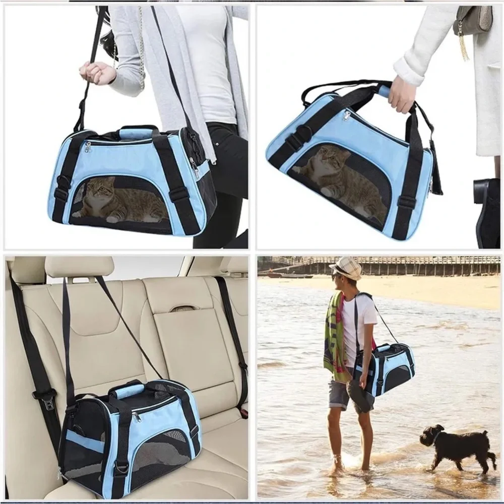 Dog -Cat pet Carrier bag green ,black new high quality! Packing airline approved